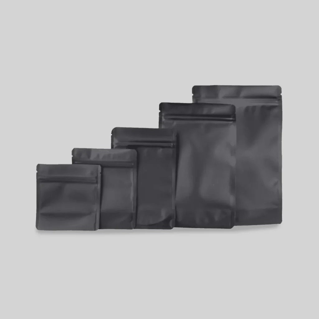 Black Mylar Pouches
