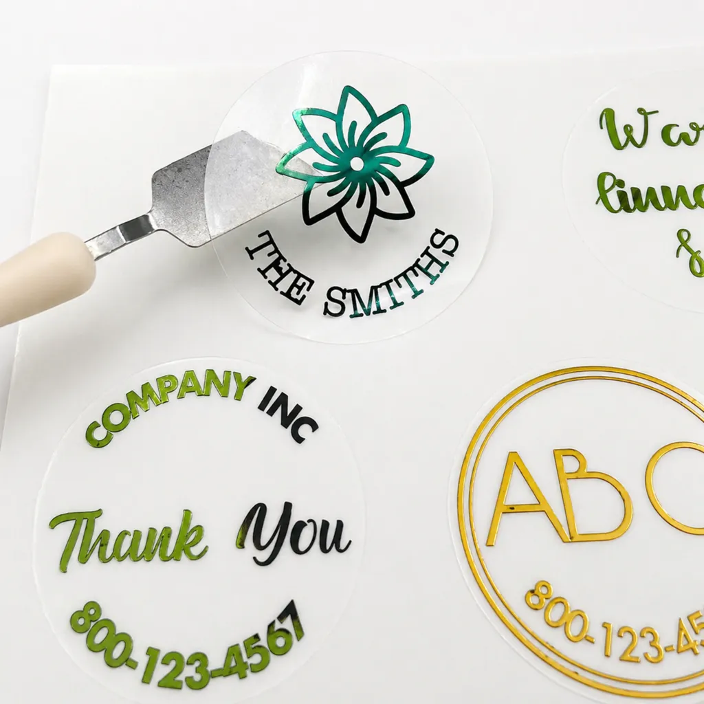 Custom Clear Labels With Logo