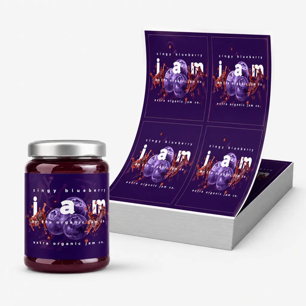 Custom Rectangular Labels With Logo