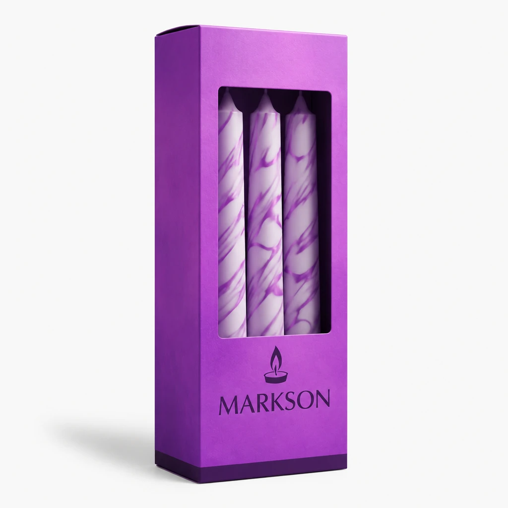 Tapper Candle Boxes With Logo